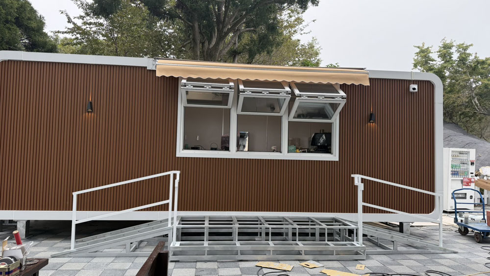 清境農場蘋果艙 南方松無障礙坡道